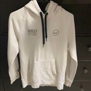White Hollister Hoodie Size Small